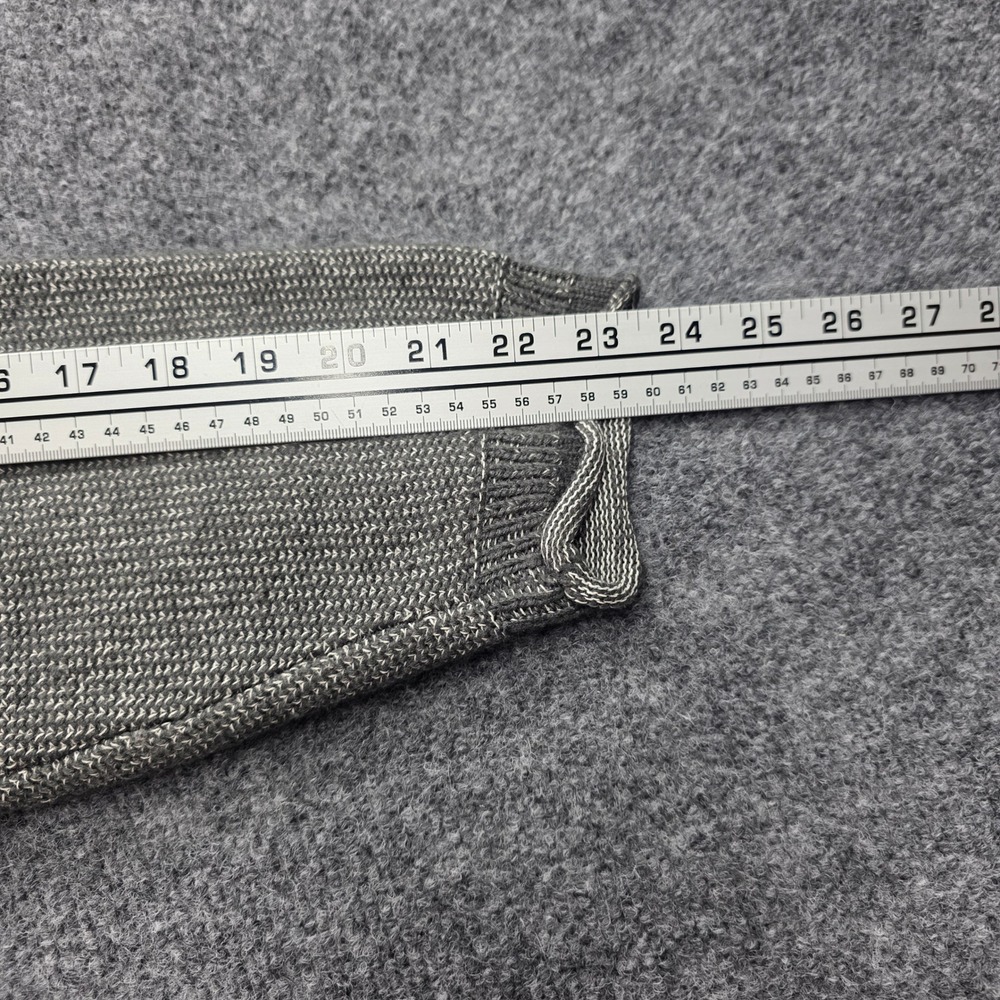 The Territory Ahead Sweater XL Gray V-Neck Textured Cotton Blend Knit Pullover M - Picture 8 of 8